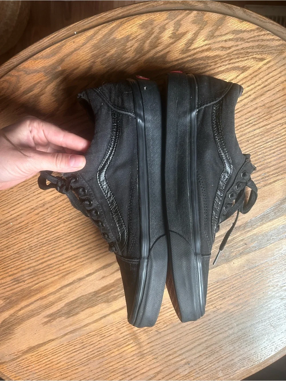 Vans Black Low-Top Canvas Sneakers